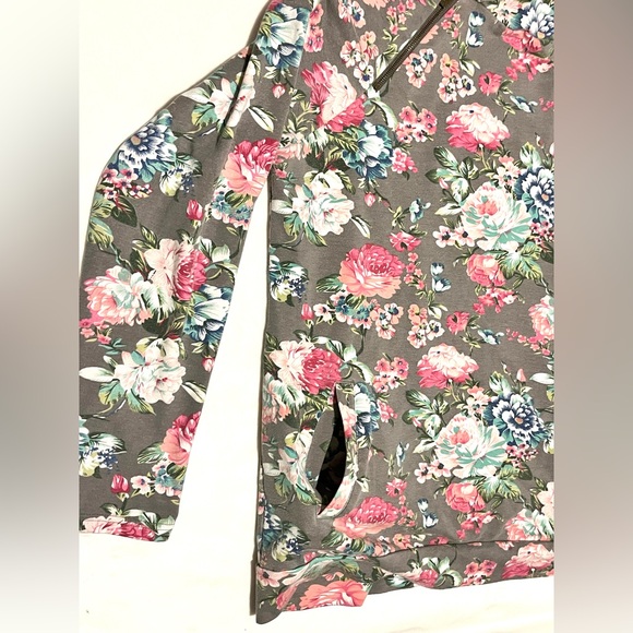 Ampersand Ave Women’s DoubleHood Sweatshirt Floral Hoodie with Pockets Size XXL - Picture 8 of 16